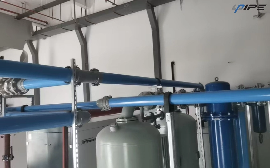 Enerji Verimli Basın&ccedil;lı Hava Dağıtımı i&ccedil;in Mavi Al&uuml;minyum Hava Borusu &Ccedil;&ouml;z&uuml;mleri